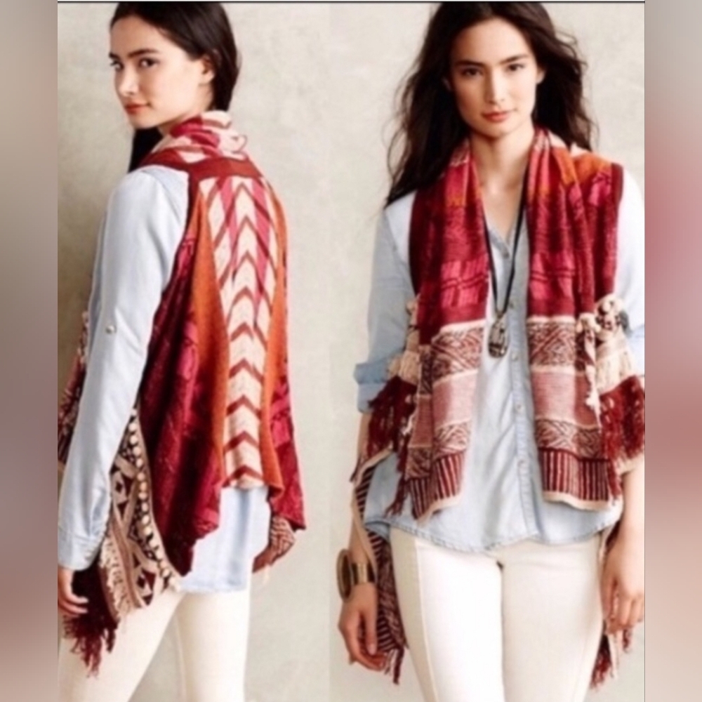 BOGO Anthropologie Moth Durango Jacquard Sweater Vest